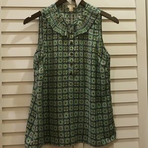 J. Crew beautiful print blouse